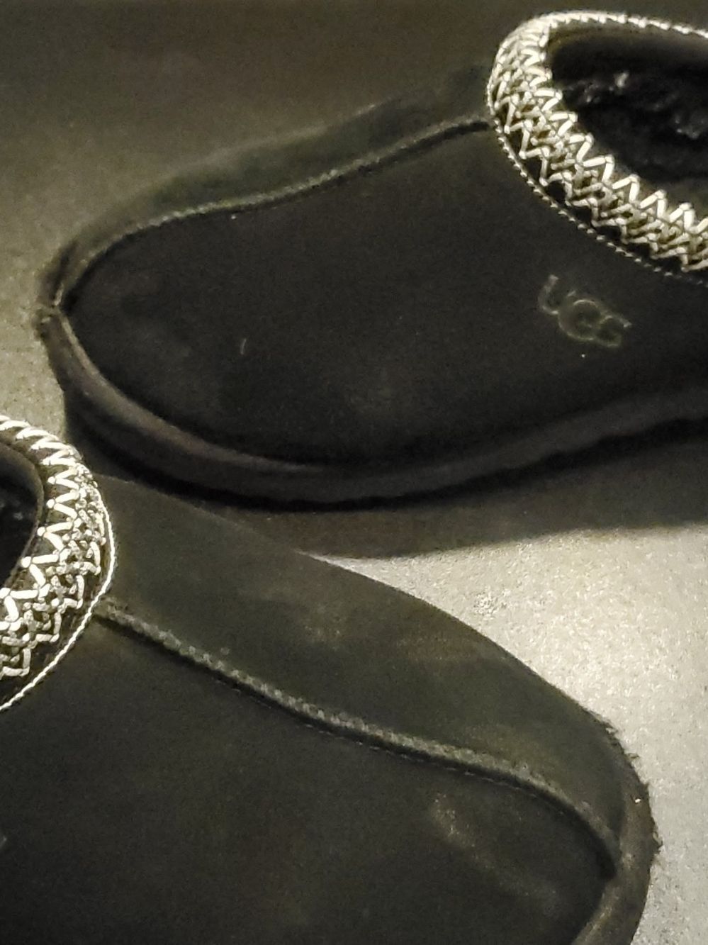 UGG Tasman Slippers Black Size 7 - Picture 4 of 8